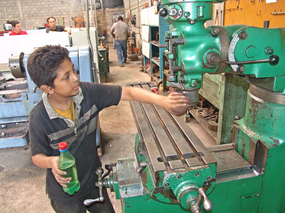 Boy Working