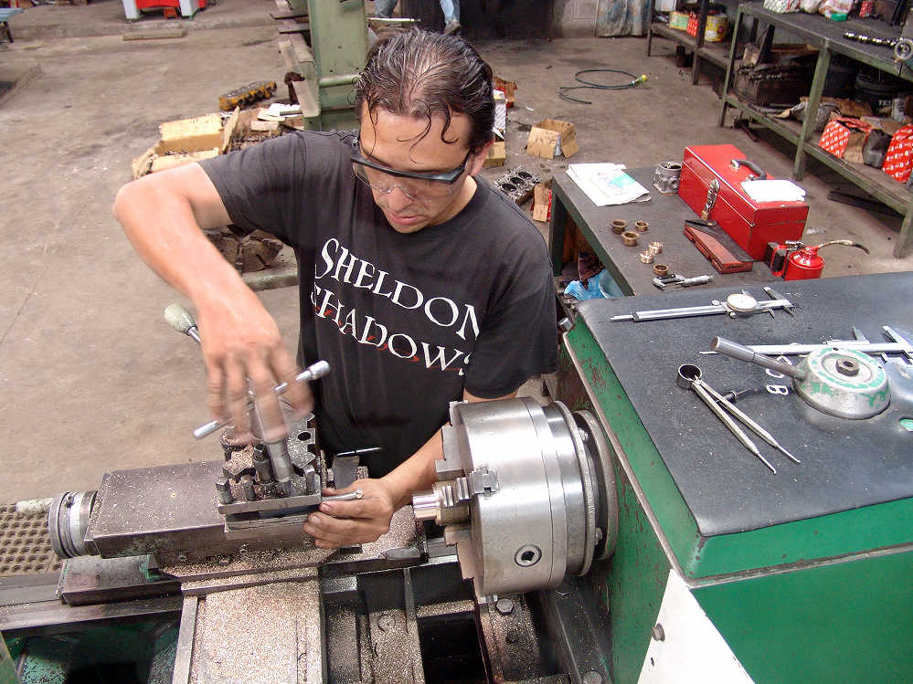 Man at Lathe